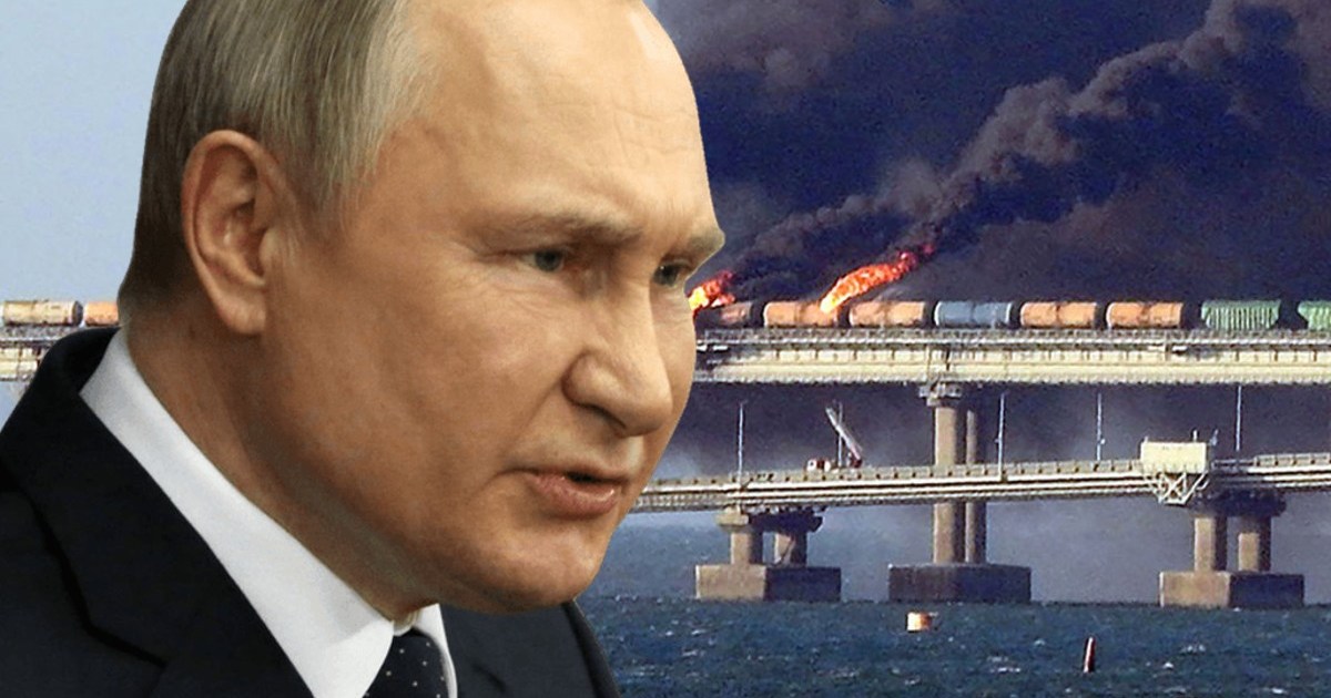 Vladimir Putin accuses Ukraine of 'terrorism' for bridge blast