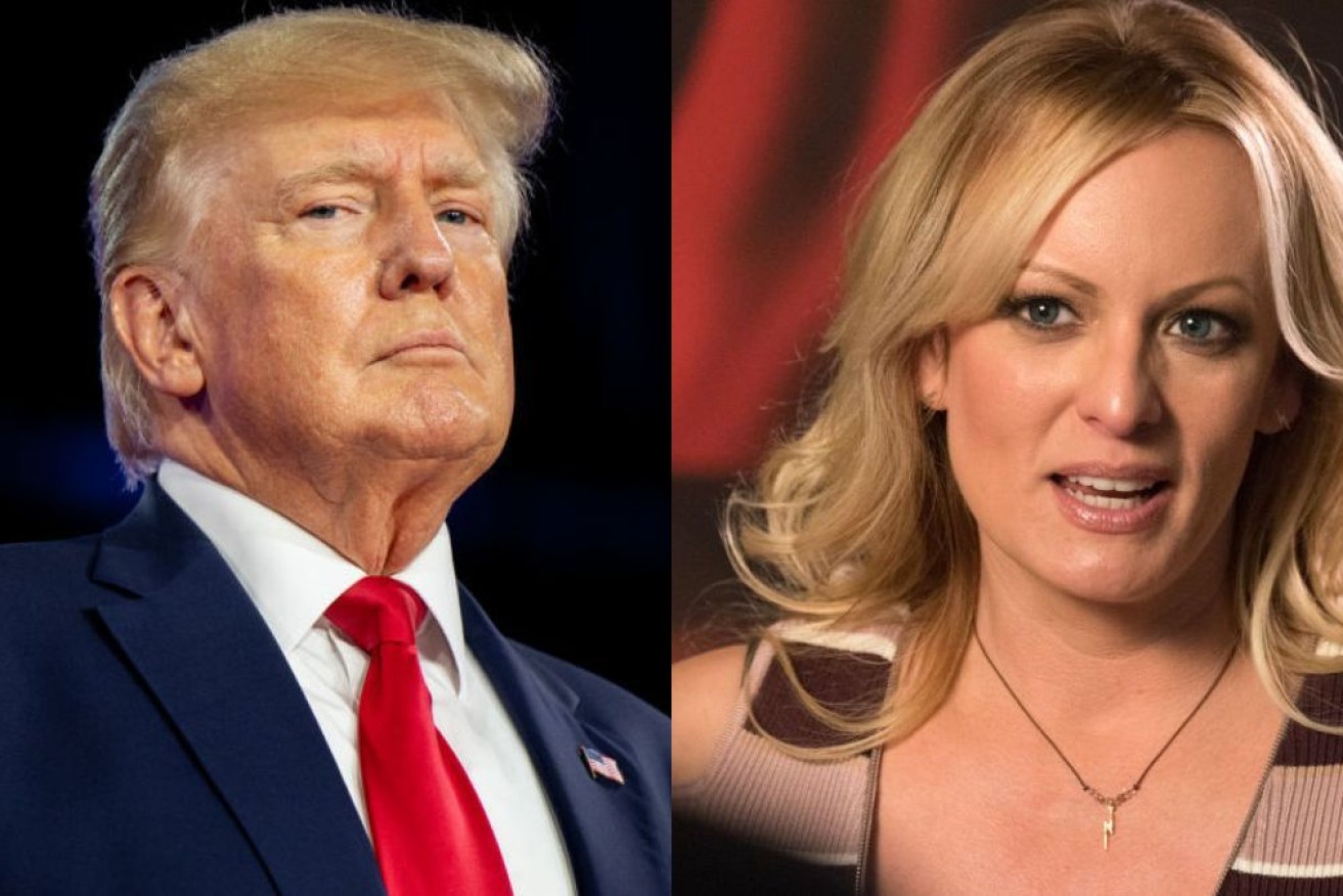 Donald Trump persists in denying an affair with Stormy Daniels.