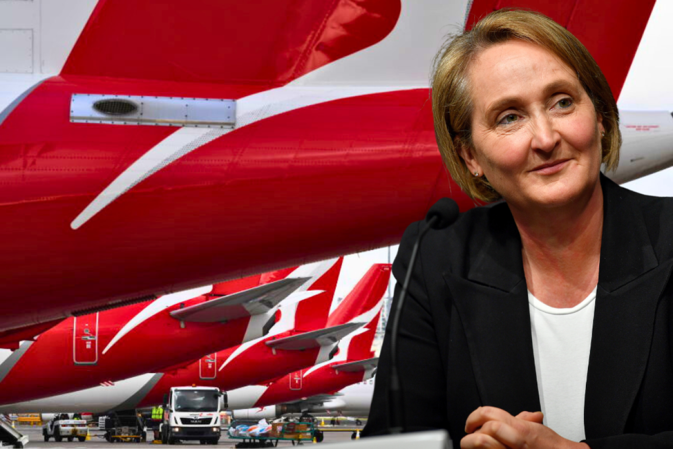 Qantas chief Vanessa Hudson will announce the airline results at a hangar at Sydney Airport.