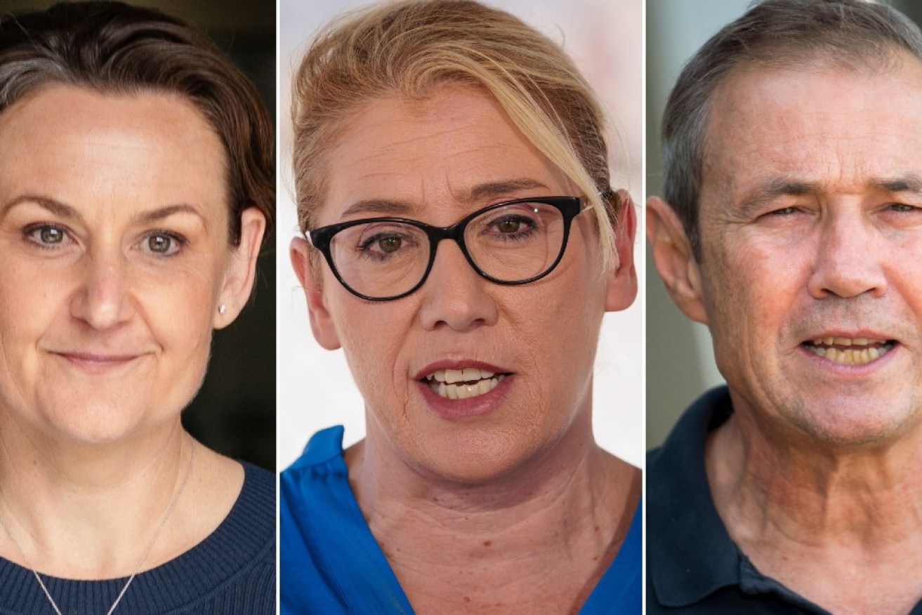 Roger Cook will be WA's next premier after Amber-Jade Sanderson (left) and Rita Saffioti said they would not contest the leadership.