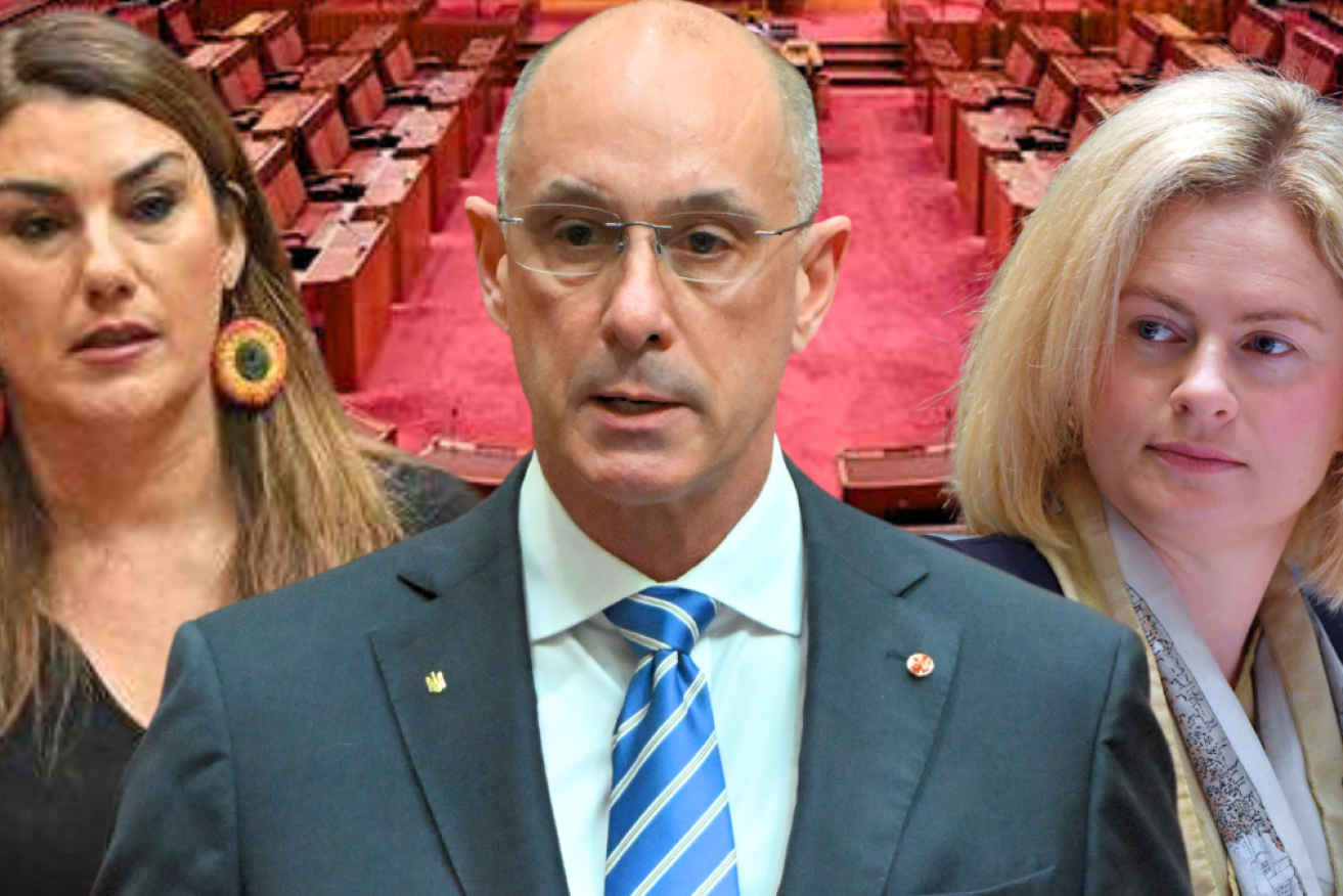 Senator Lidia Thorpe (l) and former senator Amanda Stoker have both made allegations against Senator David Van.