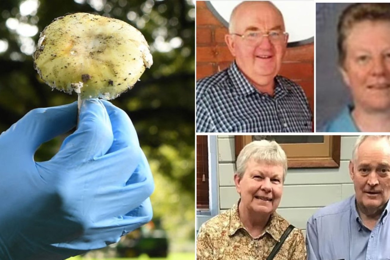 Don and Gail Patterson, and Gail's sister Heather Wilkinson and husband Ian may have been fed the death cap mushroom.