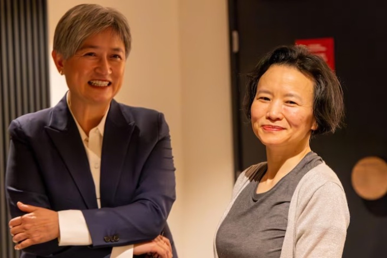Foreign Minister Penny Wong welcomes freed journalist Cheng Lei. 