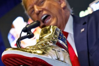 Donald Trump’s $600 gold sneakers sell out