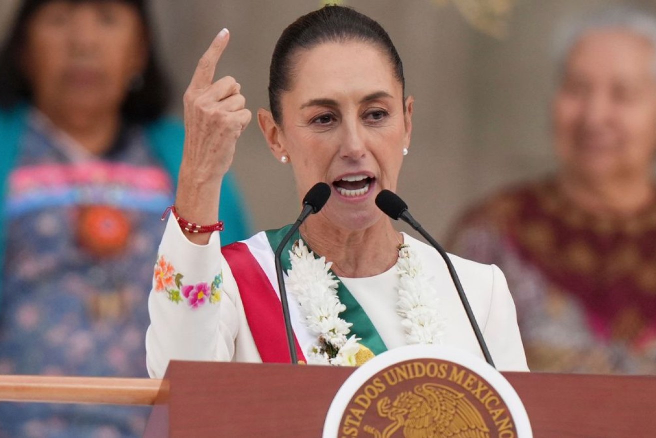 Mexico President Claudia Sheinbaum has been harassed by an apparently drunk man.