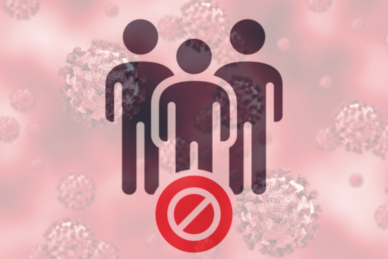 Australians are being told not to group with more than one other person except if they're immediate family or from the same household.