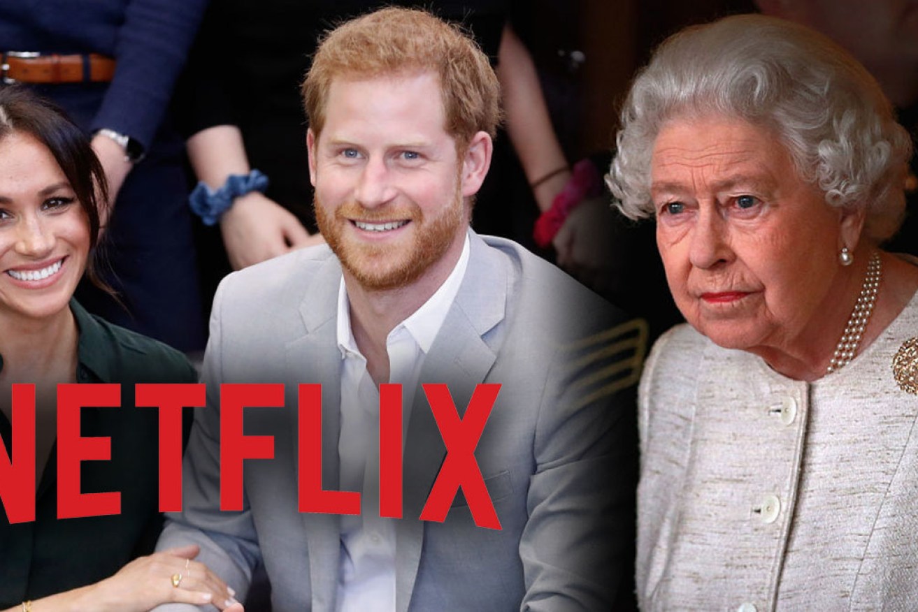 The palace is reportedly worried that Harry and Meghan's Netflix cameras will cause a major distraction.
