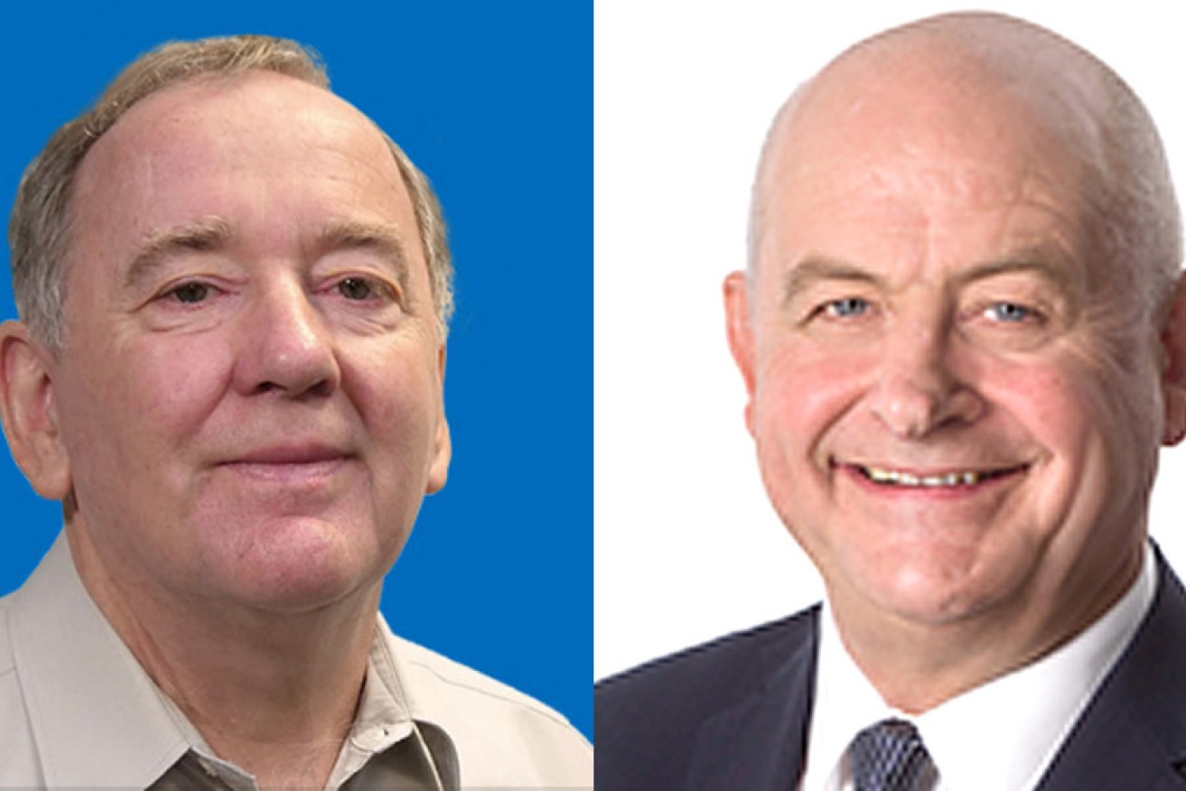 Liberal candidates under fire: Peter Killin (left) and sacked Jeremy Hearn.