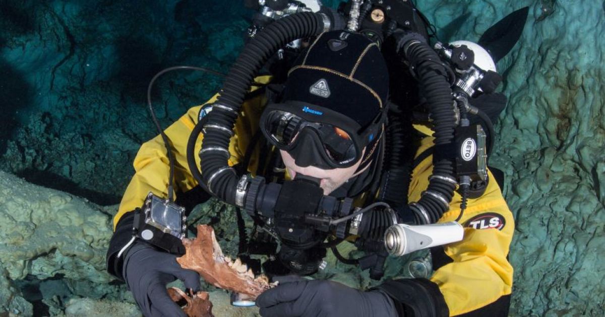 12,000-year-old human skeleton found in Mexican underwater cave