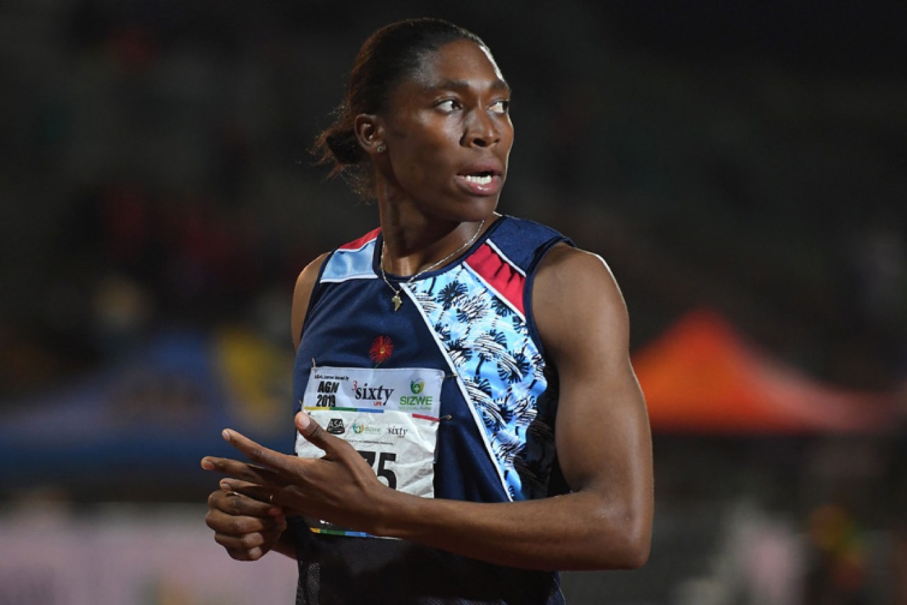 Olympic 800m champion Caster Semenya at Germiston on the outskirts of Johannesburg, South Africa on April 26. 