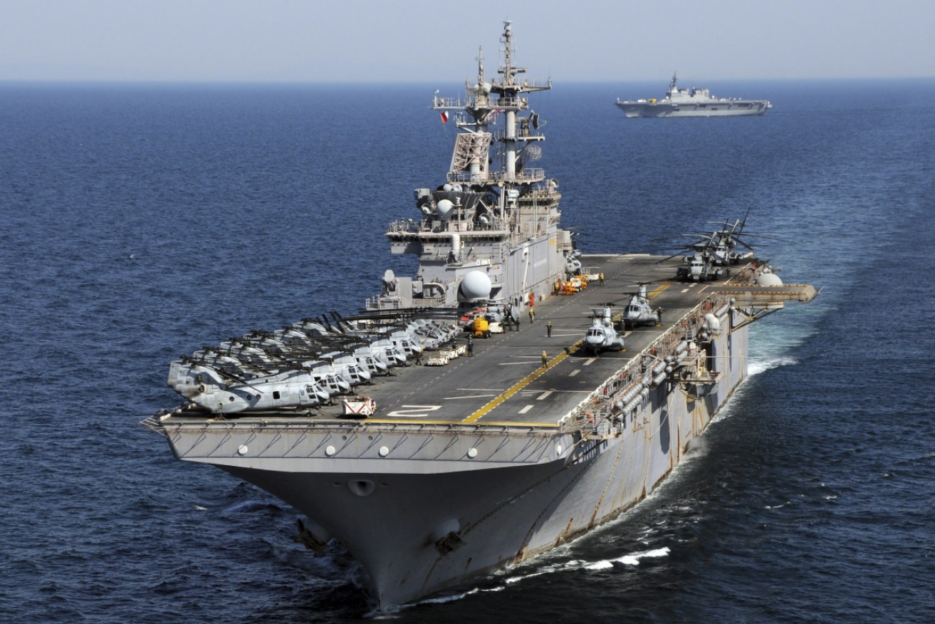 The US has sent warships to the Middle East as a warning to Iran.