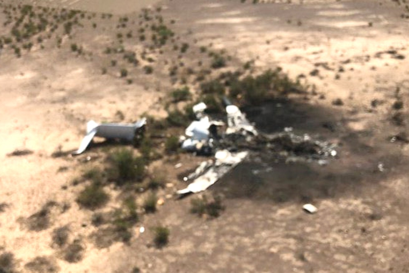 An air search located the downed plane in a remote mountainous area. 