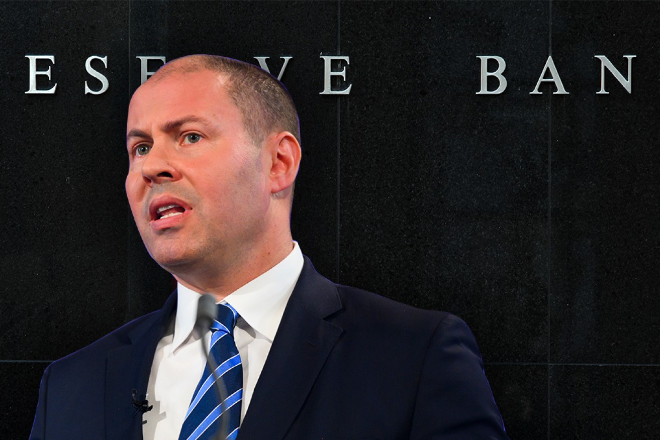 Treasurer Josh Frydenberg's forecast has been downgraded as the RBA flagged rate cuts.