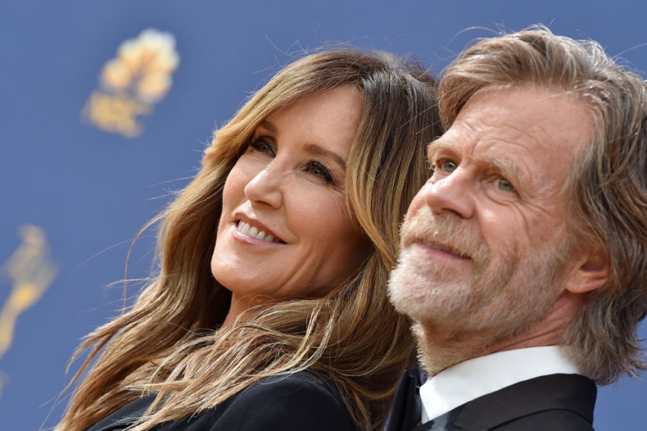 Felicity Huffman and husband William H. Macy at the 2018 Emmy Awards in Los Angeles.