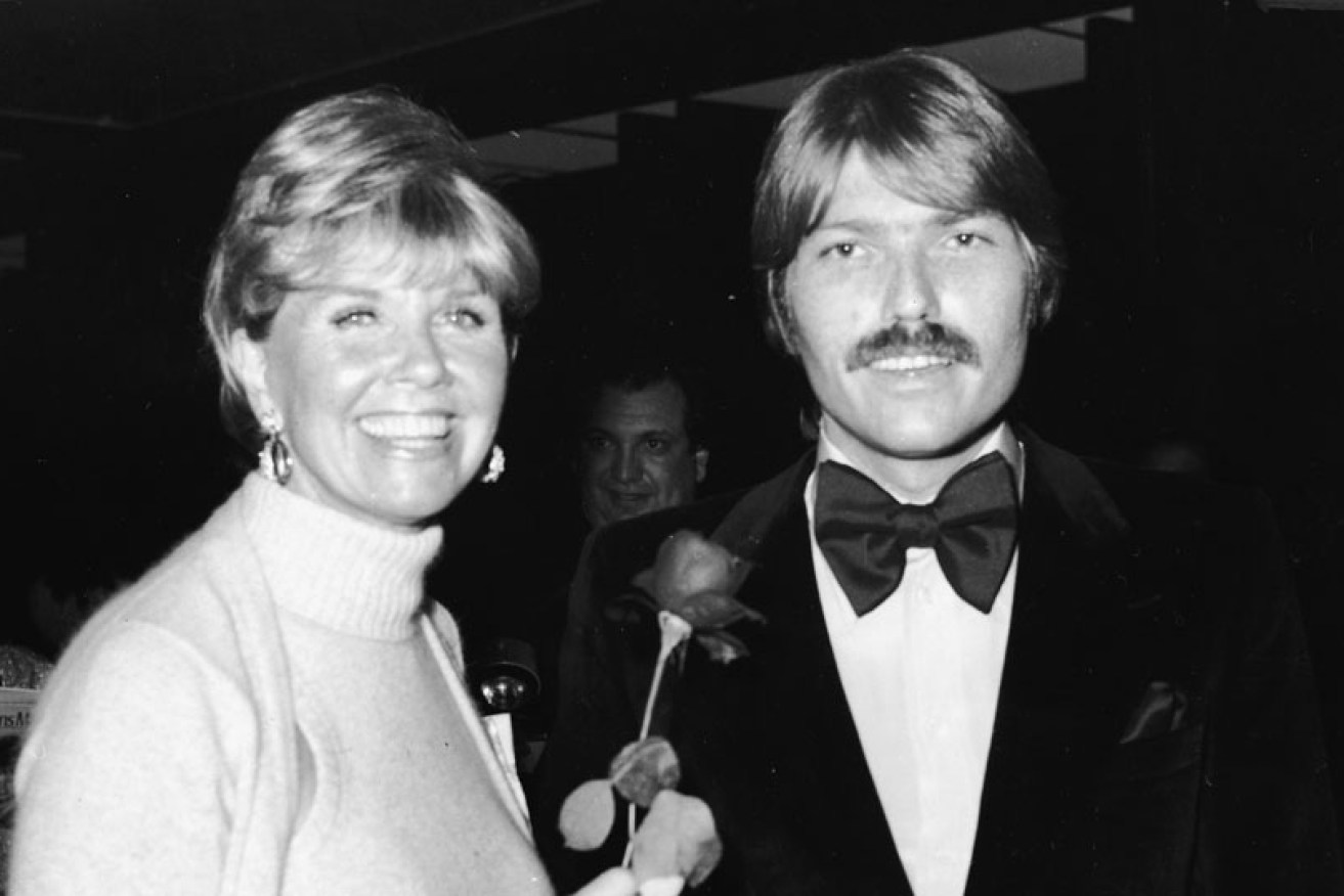 Hollywood star Doris Day and her record producer son Terry Melcher in 1974.