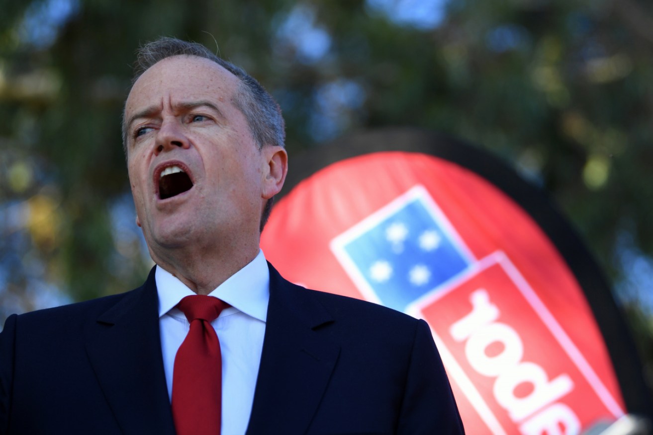 Opposition Leader Bill Shorten distilled his campaign message to undecided voters. 