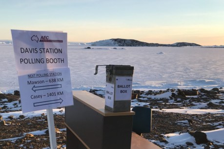 Polling booths on Antarctic ice: The extraordinary places Australians are casting a vote