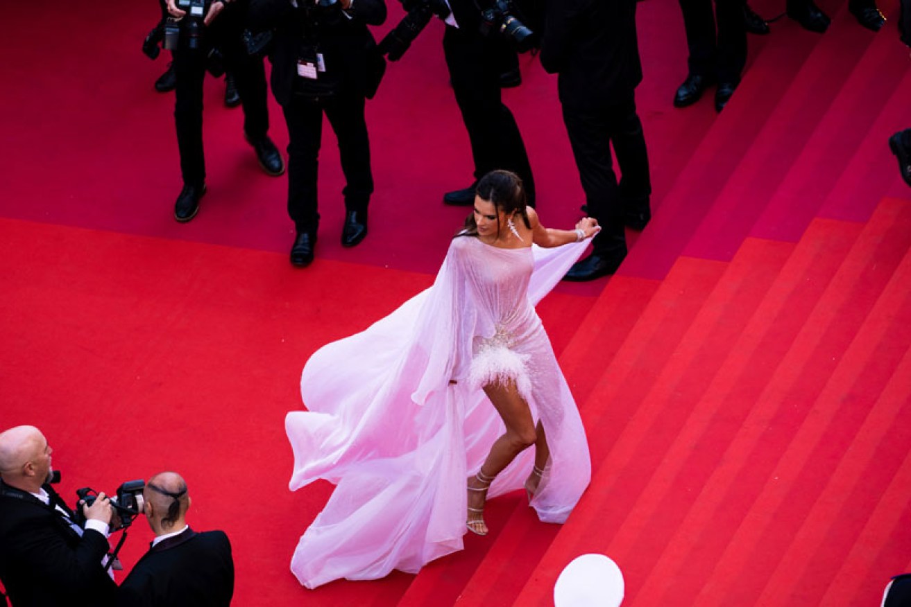 Alessandra Ambrosio wafts into the Cannes Film Festival on May 14 for her first headline-making appearance.