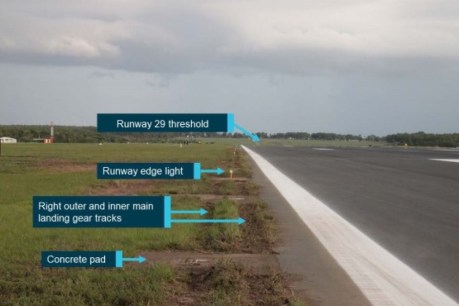 Darwin International Airport advised to install more runway lights after plane veered on landing