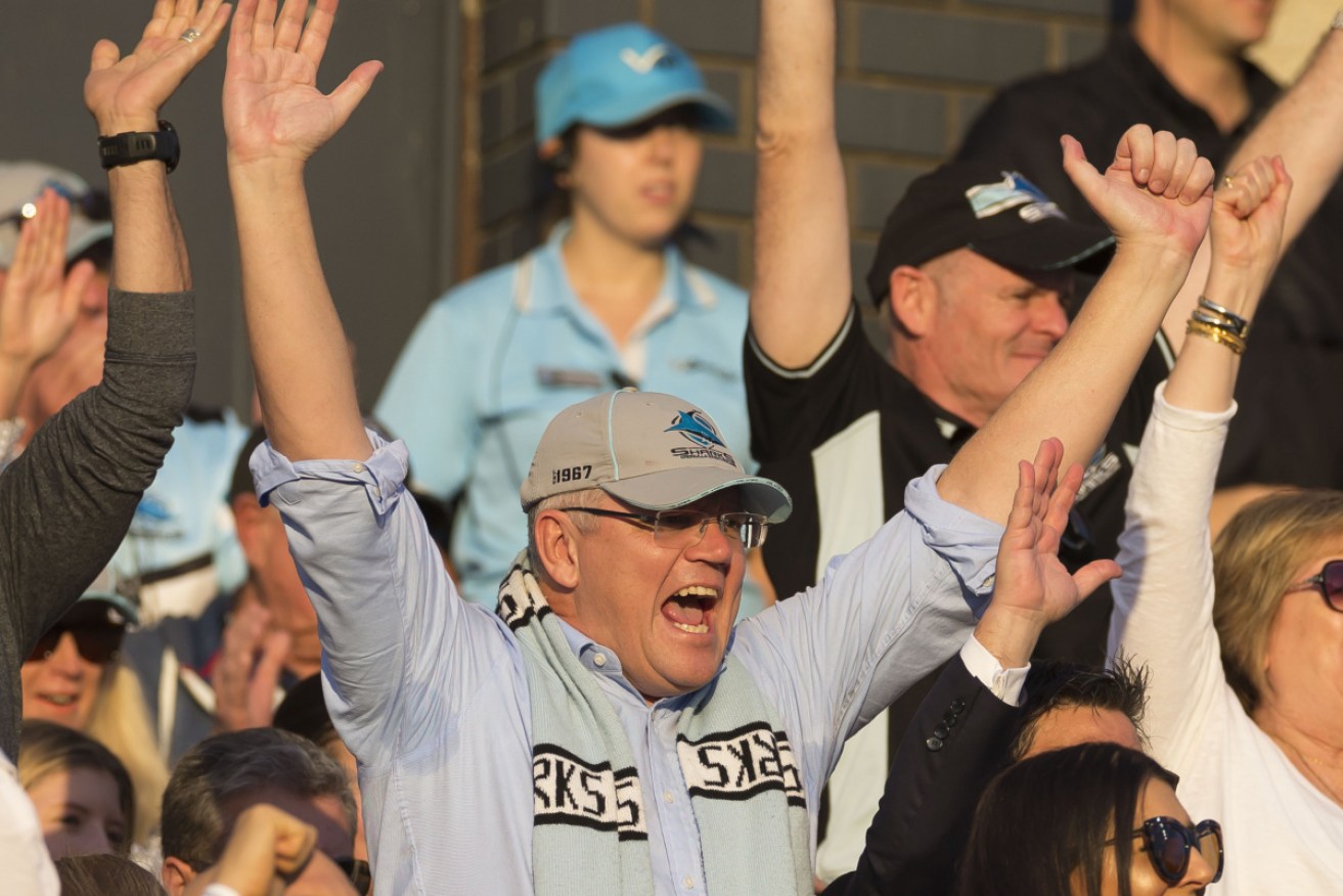 The Cronulla Sharks made Scott Morrison their No.1 ticketholder in 2016. 