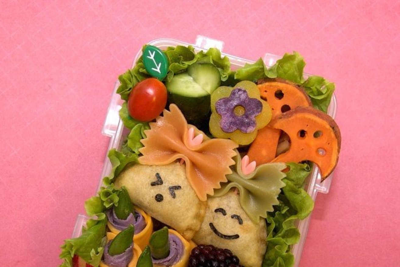 Japanese mothers make character bento lunches for their children. 
