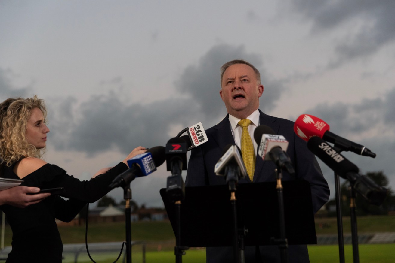 Anthony Albanese says making a decision on tax cuts now for the mid-2020s is a "triumph of hope over reality".