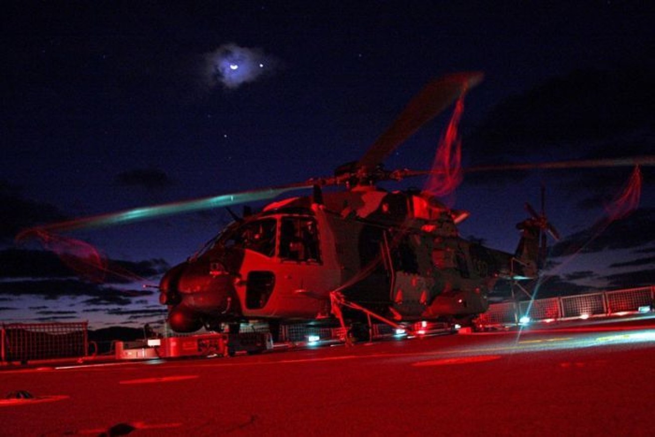 Australian pilots of MHR-90 helicopters were targeted with lasers during South China Sea flights.