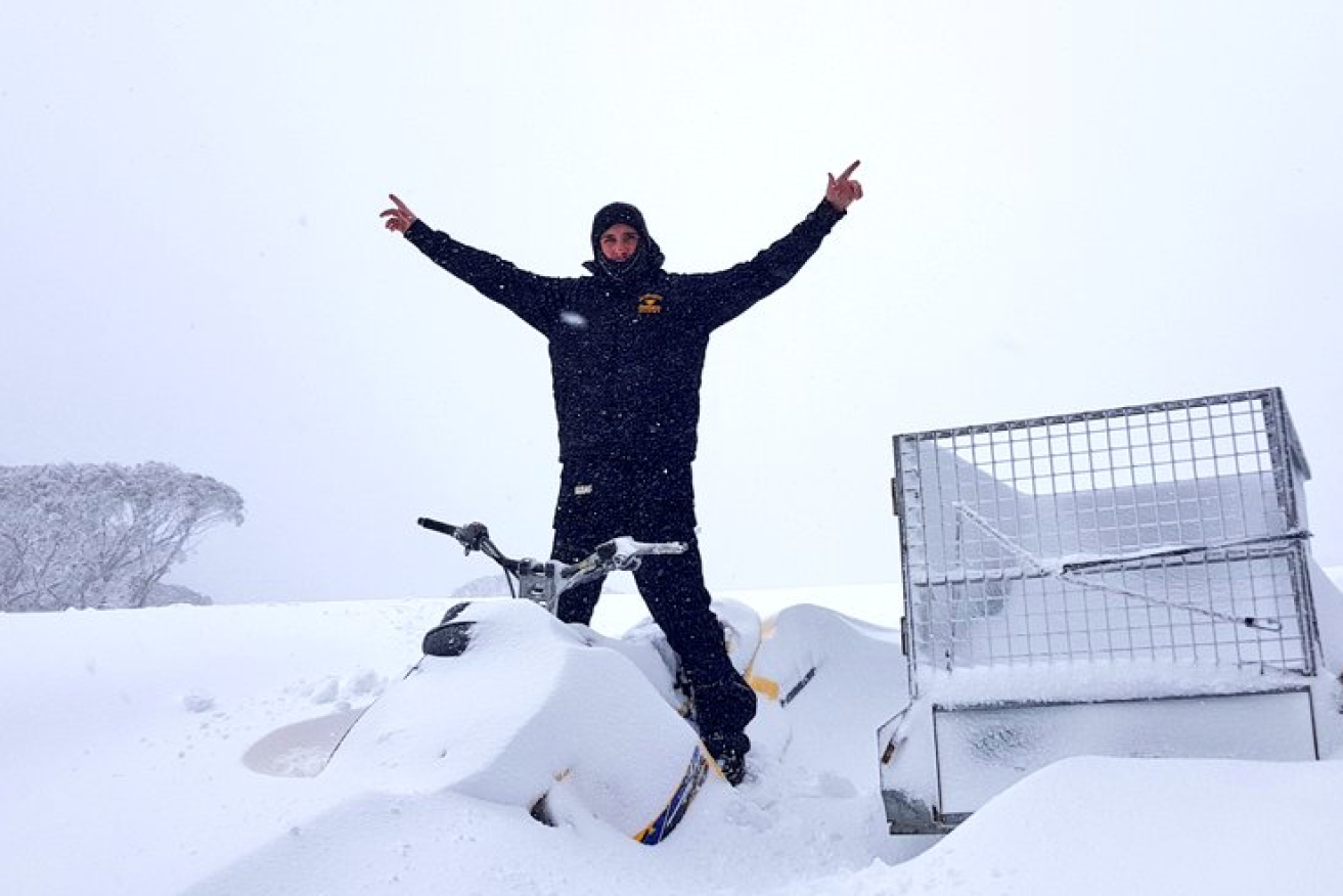 Skiers are getting excited on Mt Hotham as the start of the ski season was brought forward. 