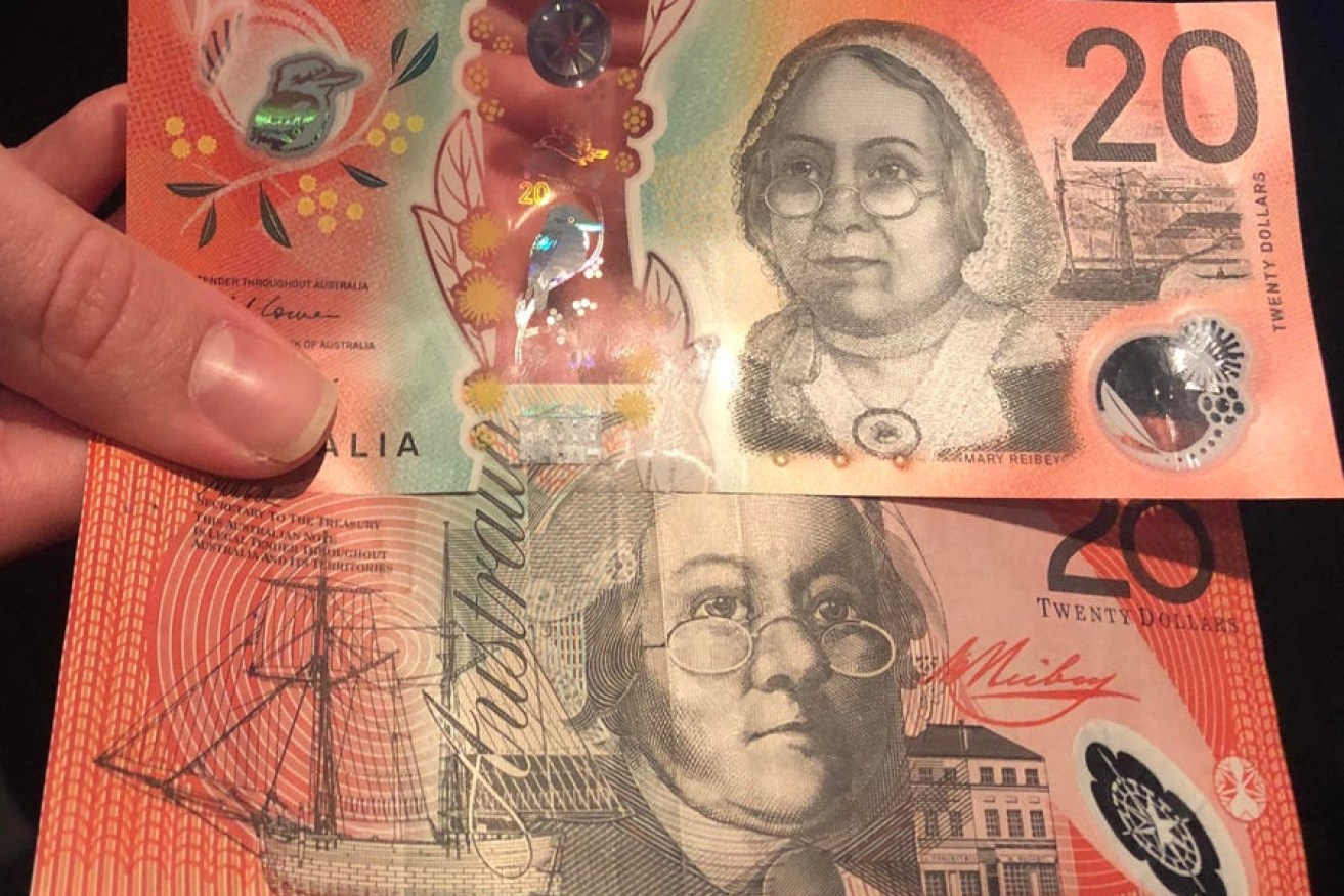 This is the first image of the new $20 note, which goes into circulation in about four months.