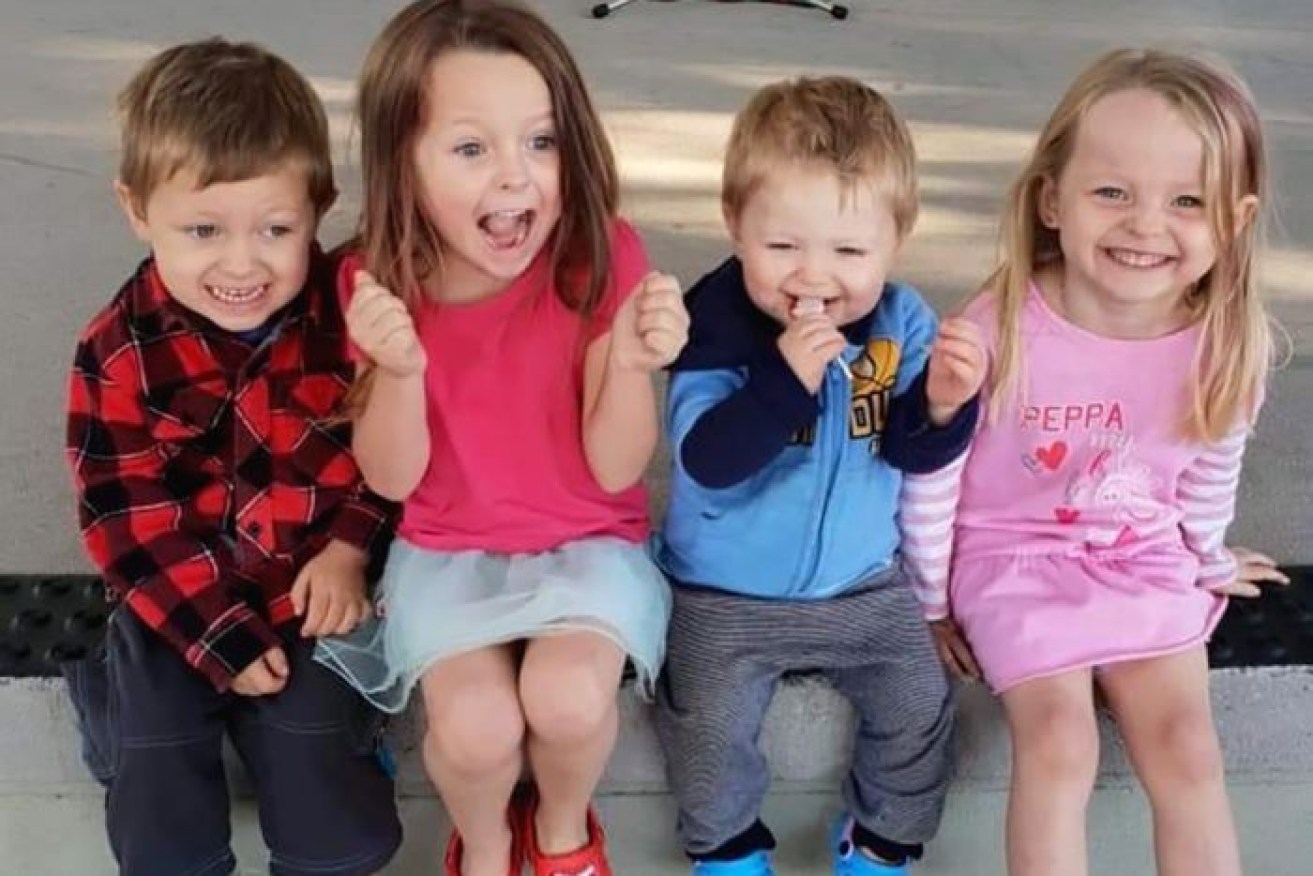 The four siblings were killed along with their mother Charmaine Harris McLeod near Kumbia in Queensland on Monday. 