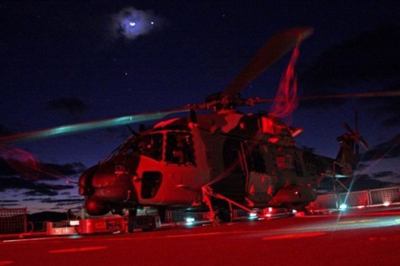 Australian pilots of MHR-90 helicopters were targeted with lasers during South China Sea flights. 