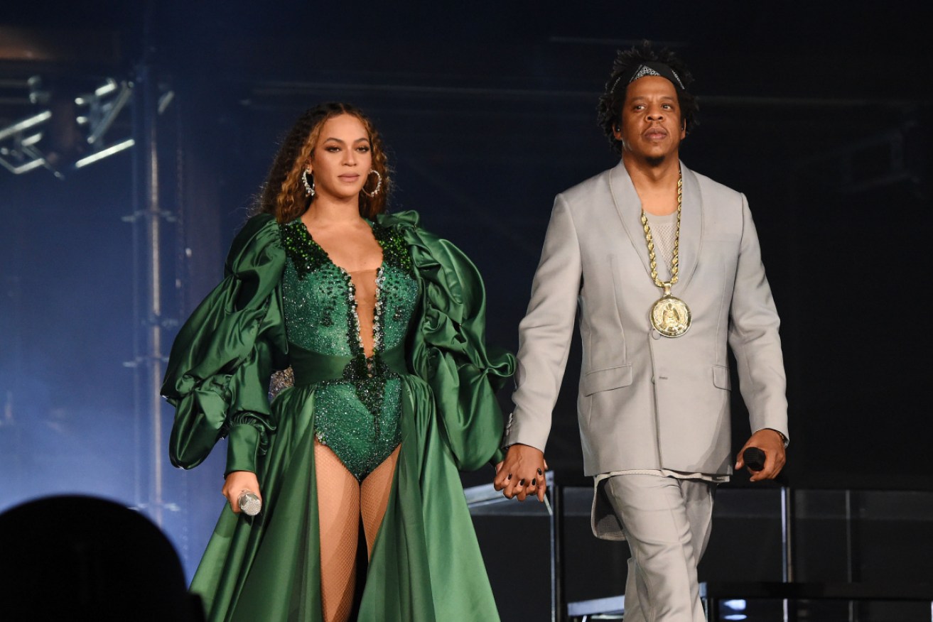 Jay-Z with wife Beyonce performing in Johannesburg in 2018.