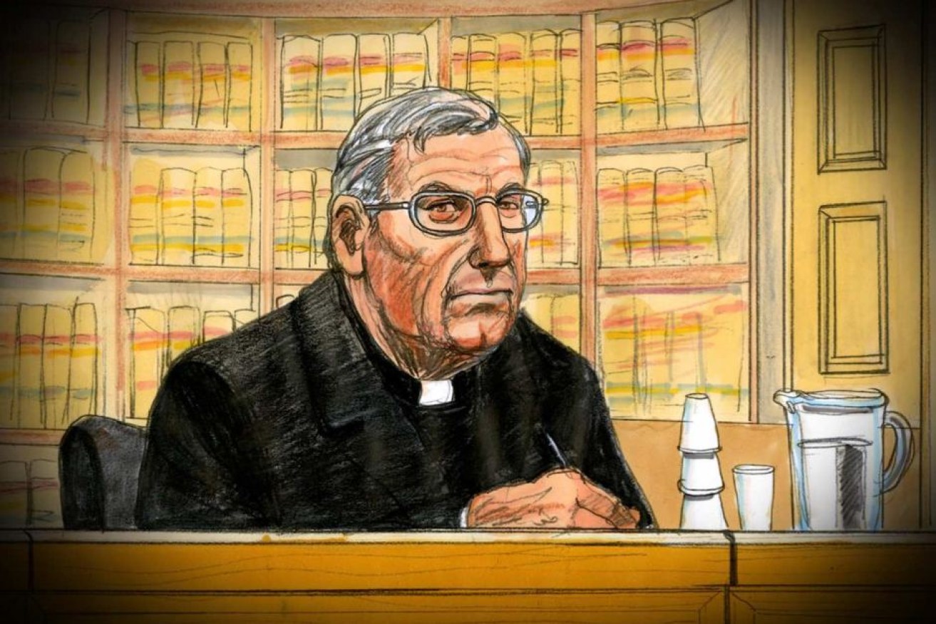 Pell was seen in court taking notes during day two of his appeal. <i>Photo: AAP</i>