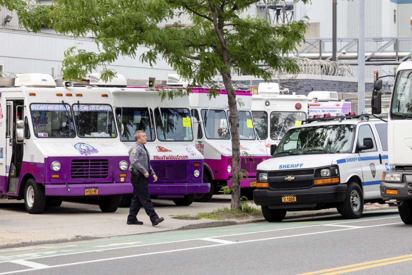 Ice-cream trucks impounded in New York over unpaid fines.