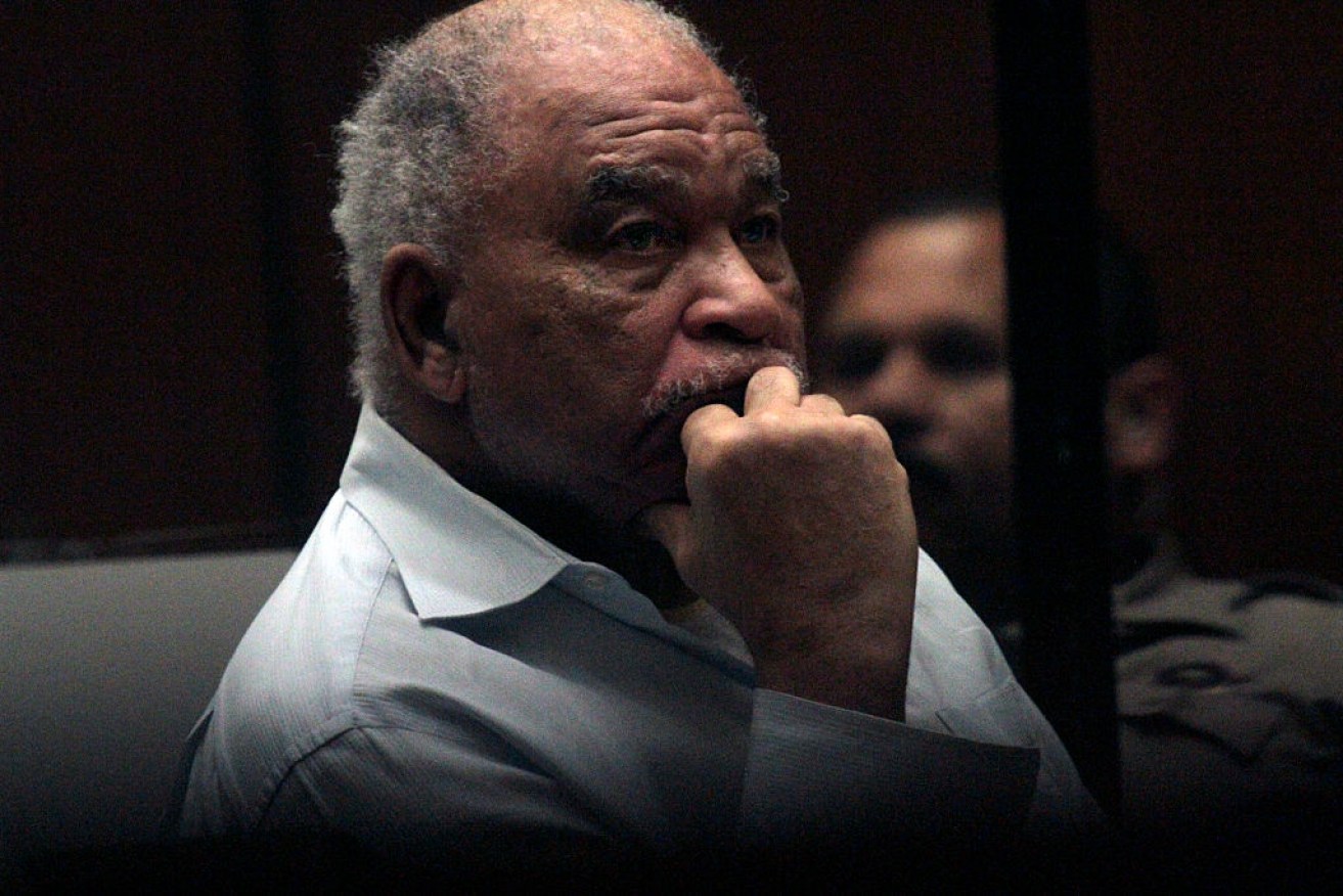 Prolific American murderer Samuel Little at his trial in 2014. 