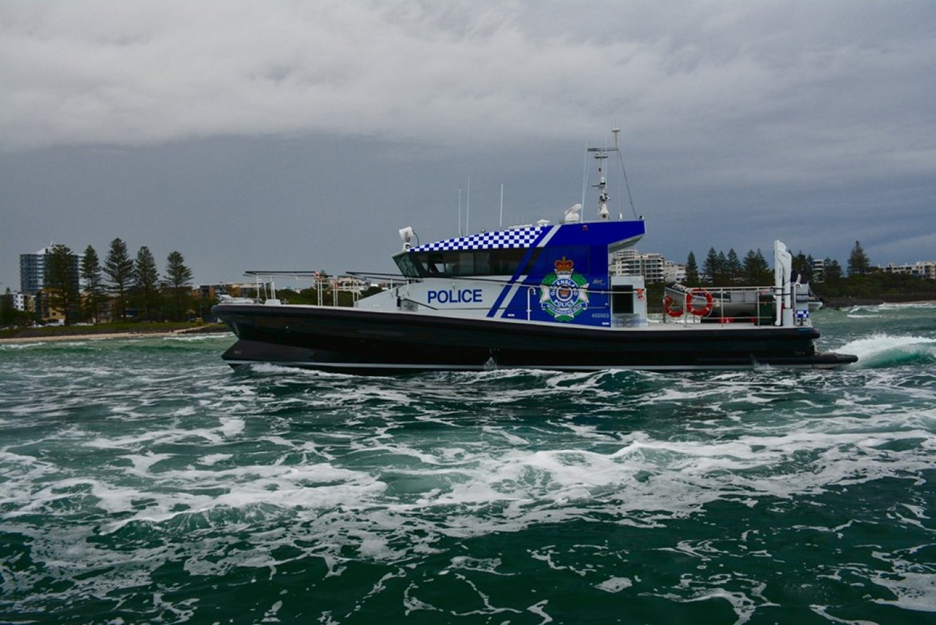 A search is underway for two men and a child missing off the Sunshine Coast. 