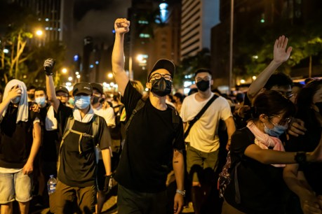 ‘Absolute chaos on the streets of Hong Kong’ as protest turns violent
