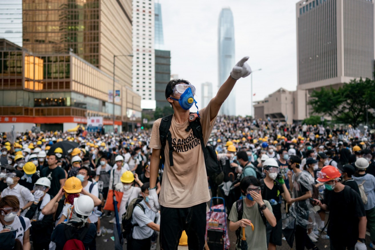 The Chinese government has been accused of attempting to silence the Hong Kong protesters. 