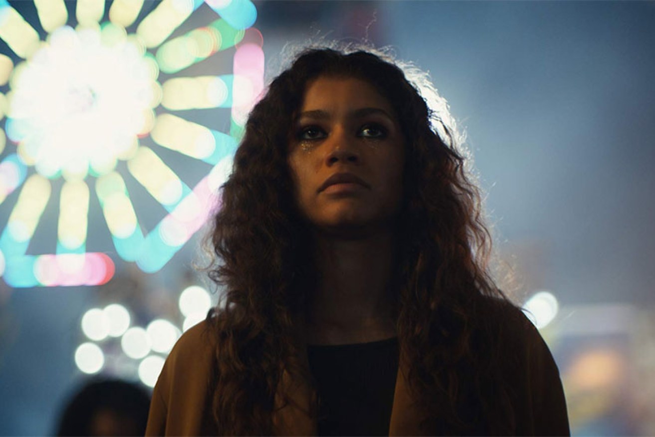 22-year-old American singer and actress Zendaya in HBO/s controversial series <i>Euphoria.</i>