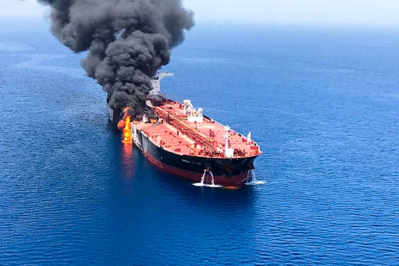 Iran has been blamed for a June attack on an oil tanker in the Gulf of Oman. 