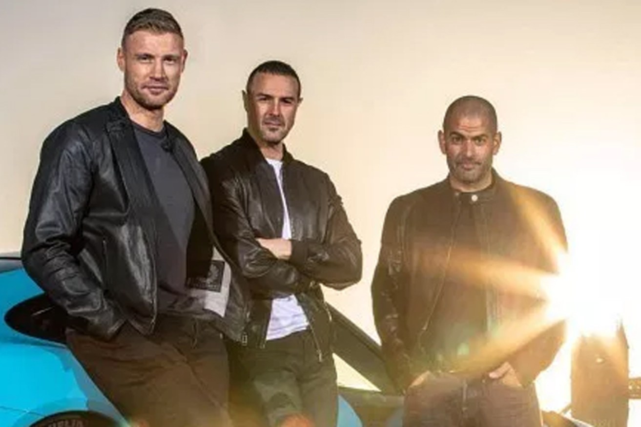 <i>Top Gear's</i> hosts Andrew Flintoff, Paddy McGuiness and Chris Harris are waiting to learn i9f the BBC renews their show.