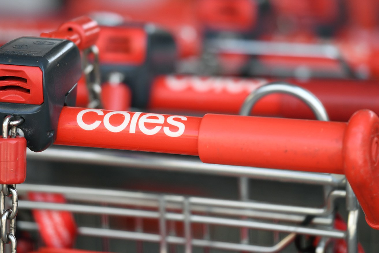 Coles trolleys have received a sublte update.
