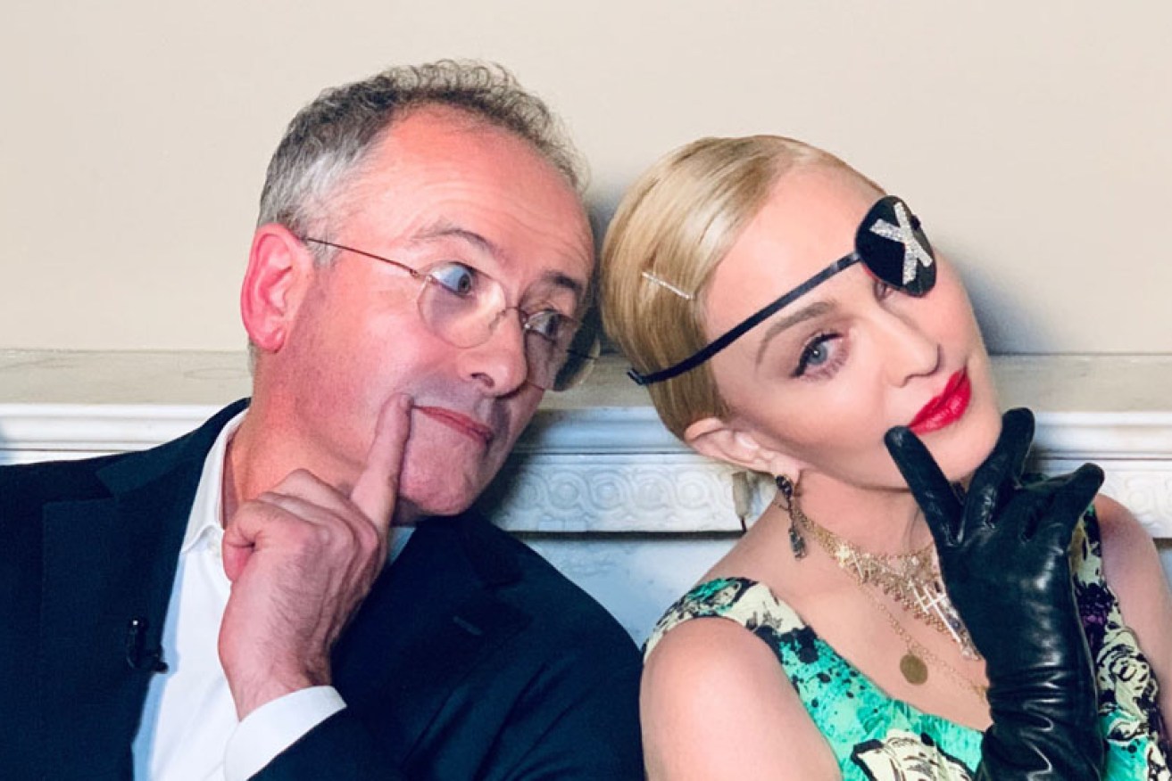 "You're not going to get a word in edgewise," Madonna told Andrew Denton on <i>Interview</i> on June 18. "Just keep drinking the Champagne."