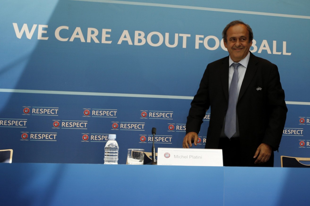 Former UEFA chief Michel Platini, pictured in 2015, was detained for questioning on Tuesday. 