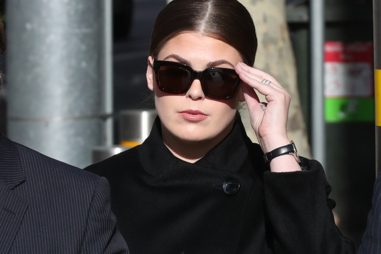 Belle Gibson arrives at the Federal Court in Melbourne on Thursday.