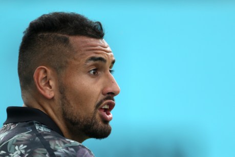 Ranting Kyrgios dumped out at Queen&#8217;s in an entertaining but bizarre second-round match