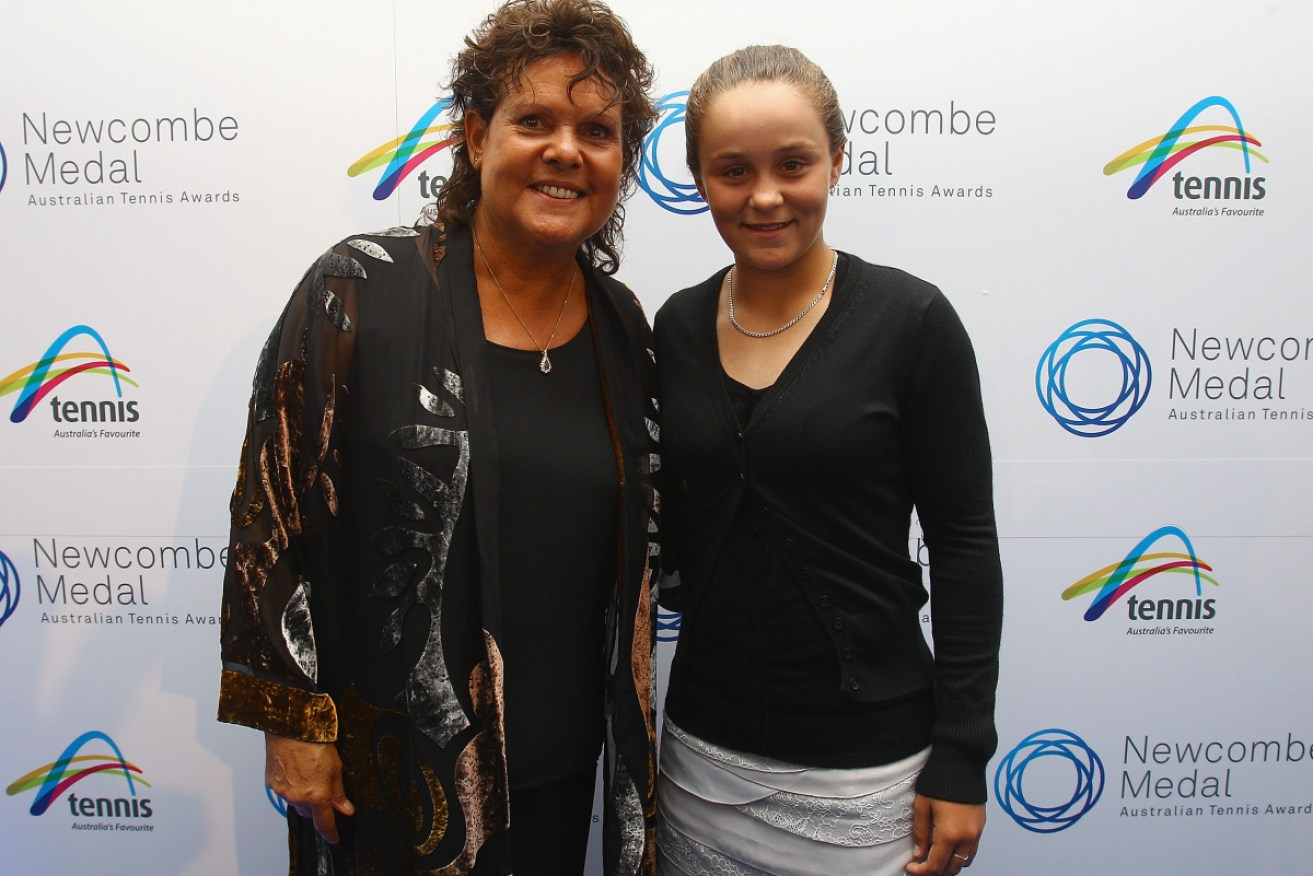 Evonne Goolagong Cawley, left, with Ash Barty.