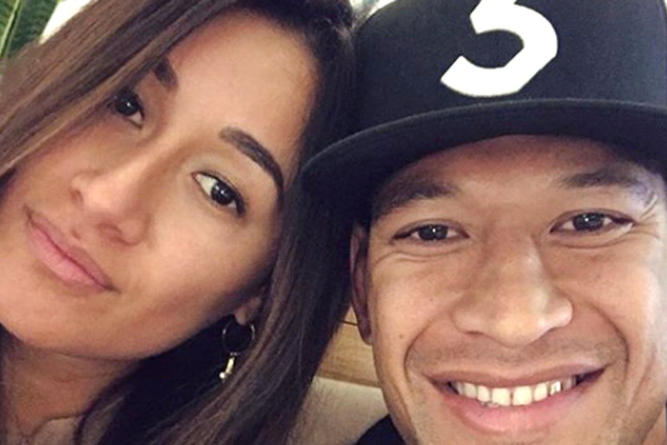 Maria and Israel Folau, in a snap posted to her Instagram page.