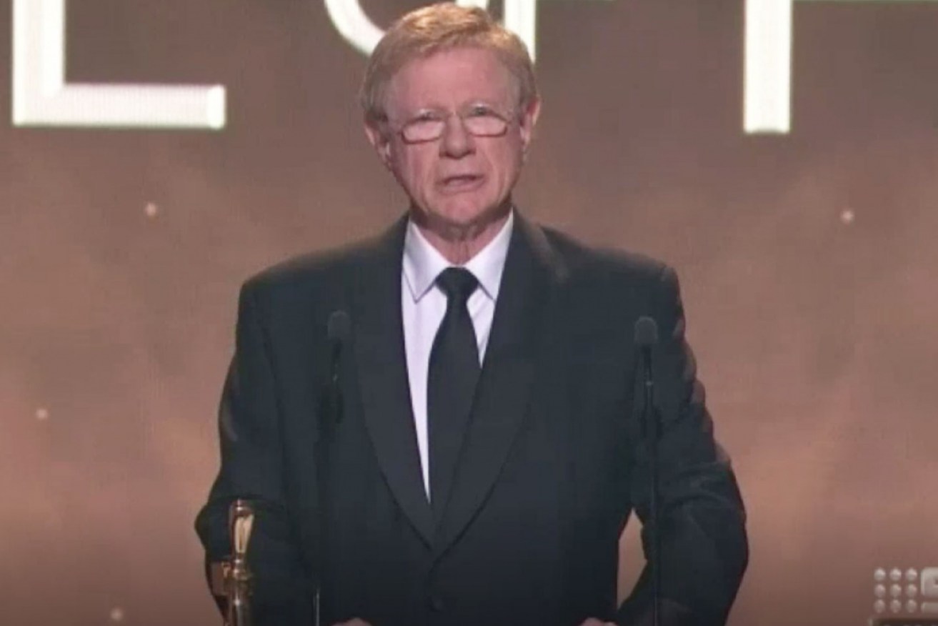 Kerry O'Brien holds court at the Logies.