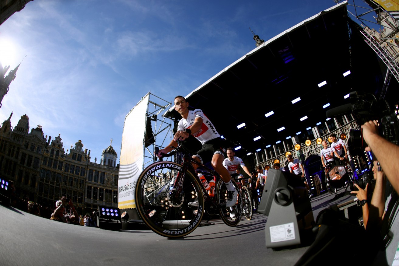Richie Porte at his team's presentation ahead of the Tour de France. 